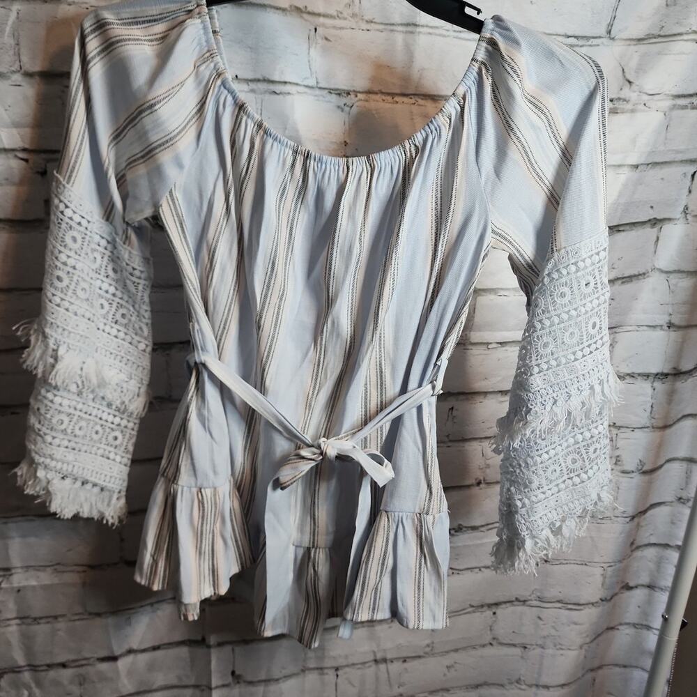 Main Strip Junior Peasant Top